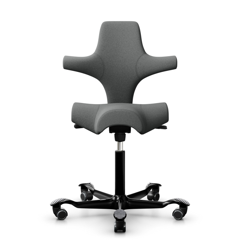 Image of Office swivel chair HAG Capisco 8106 without armrests, Gray/Black, New, Ergonomic chair - ideal for flexible working