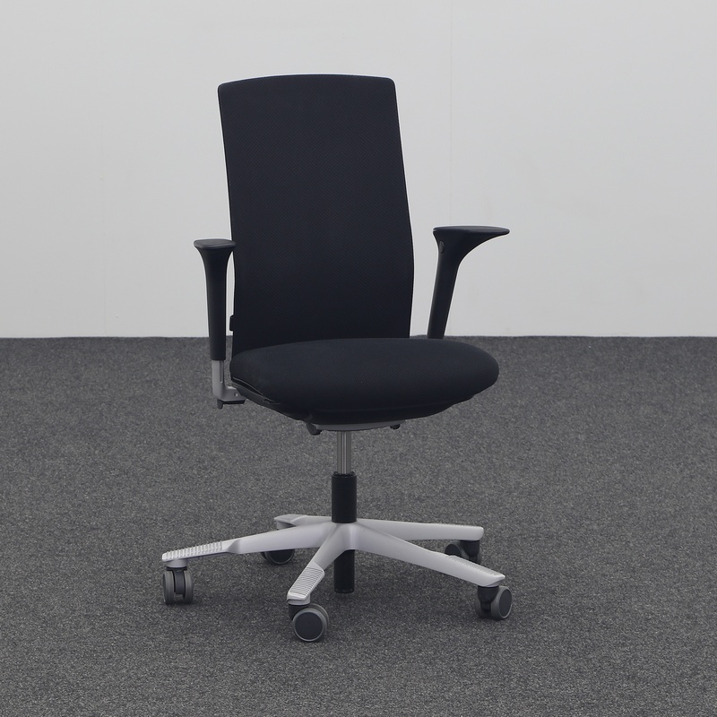 Image of Swivel chair HAG Futu 1200-S with 2D armrests, Black/Light gray, Normal used, Ergonomic chair - ideal for flexible working