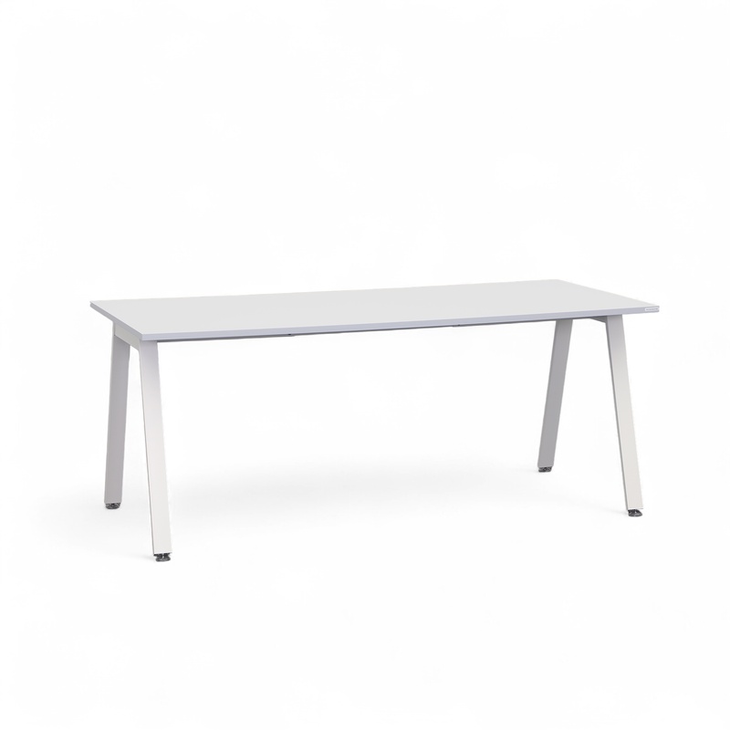 Tradingzone Sem office desk 180x80 cm, White gray/White, Rectangular, New, Table - High quality & durable