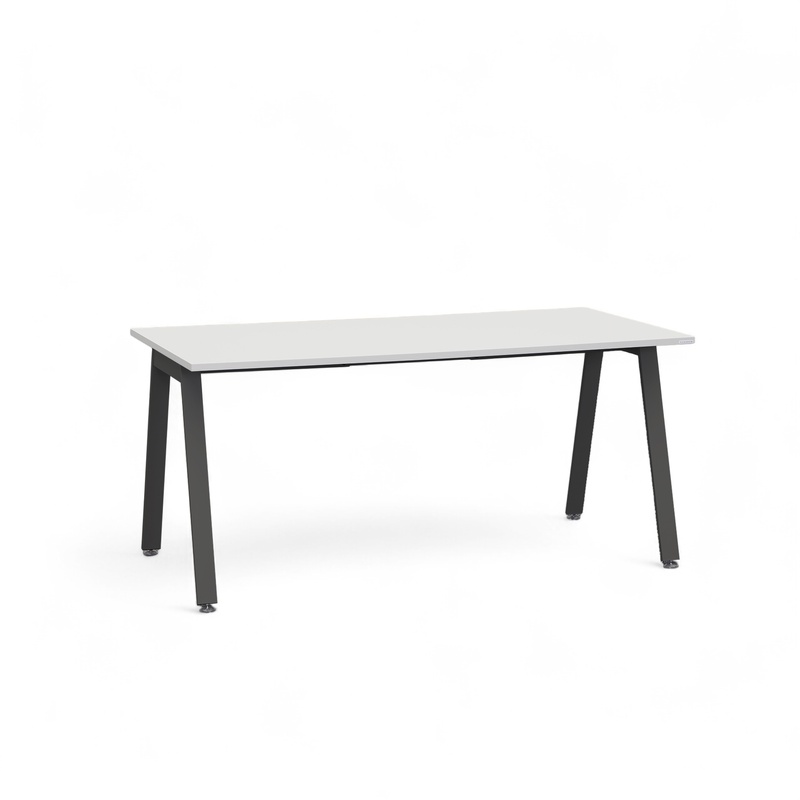 Tradingzone Sem office desk 160x80 cm, White gray/Black, Rectangular, New, Table - High quality & durable