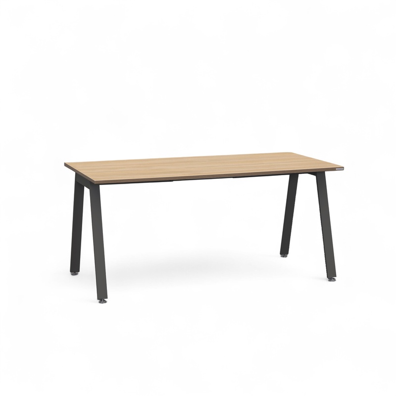 Tradingzone Sem office desk 160x80 cm, Oak/Black, Rectangular, New, Table - High quality & durable