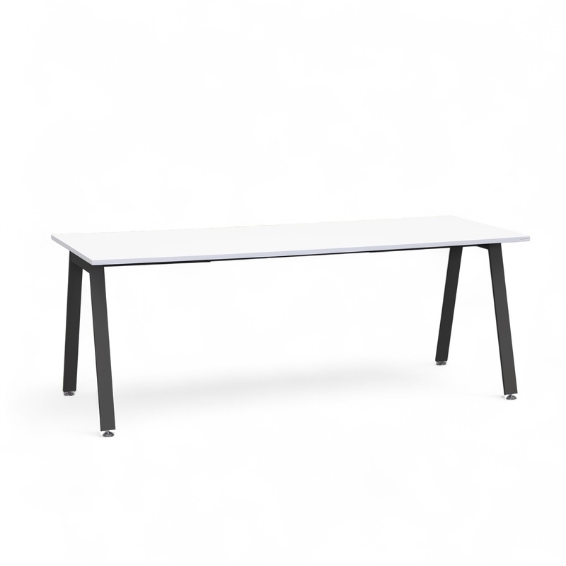 Tradingzone Sem office desk 200x90 cm, White/Black, Rectangular, New, Table - High quality & durable