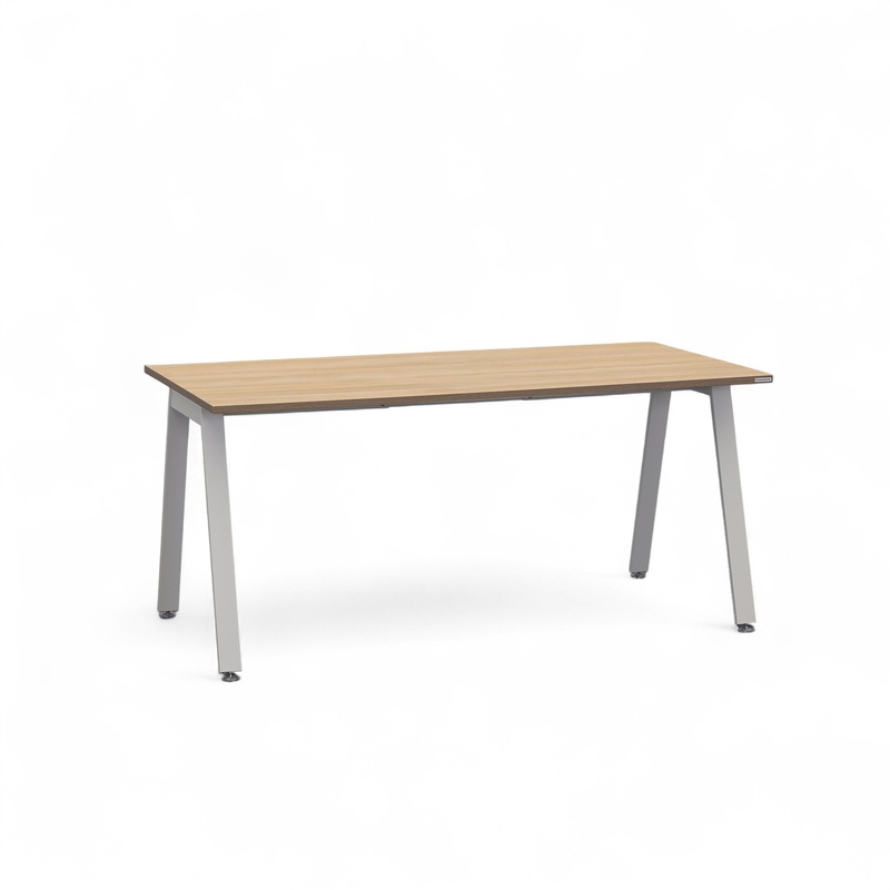 Tradingzone Sem office desk 160x80 cm, Oak/Silver gray, Rectangular, New, Table - High quality & durable