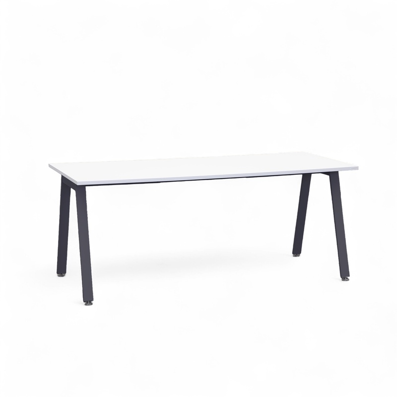 Tradingzone Sem office desk 180x80 cm, White/Black, Rectangular, New, Table - High quality & durable