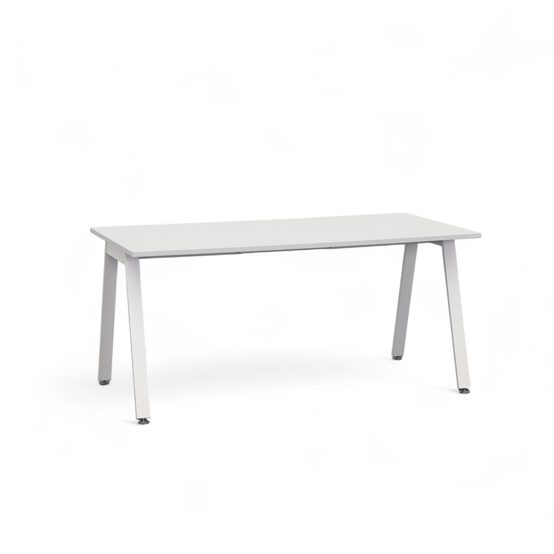 Tradingzone Sem office desk 160x80 cm, White gray/White, Rectangular, New, Table - High quality & durable