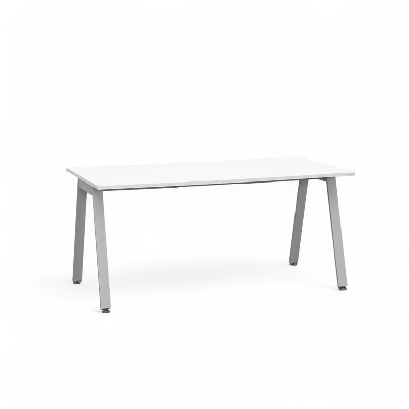 Tradingzone Sem office desk 160x80 cm, White/Silver gray, Rectangular, New, Table - High quality & durable