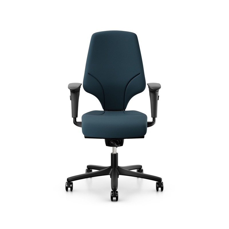 Image of Office swivel chair Giroflex 64-3578 with 4D armrests, Blue/Black, New, Ergonomic chair - ideal for flexible working