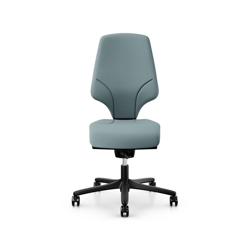 Image of Office swivel chair Giroflex 64-3578 without armrests, Light blue/Black, New, Ergonomic chair - ideal for flexible working