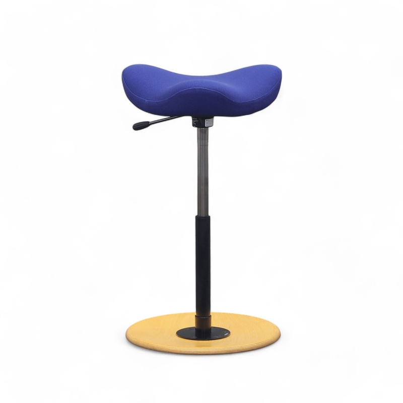 Image of Office stool Varier Blue/Black, Normal used, Dynamic sitting - ideal for healthy sitting