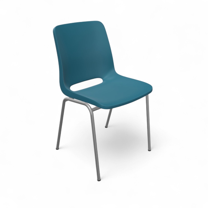 Image of Chair Profim Ana 4340 Blue/Silver gray without armrests, New - Perfect for comfortable sitting
