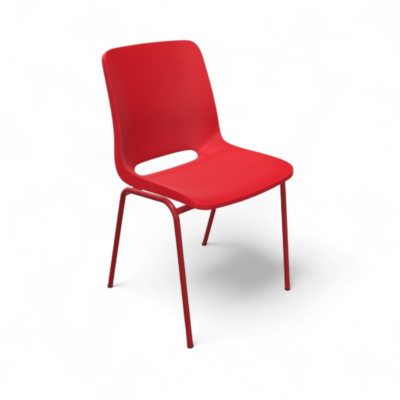 Image of Chair Profim Ana 4340 Red/Red without armrests, New - Perfect for comfortable sitting