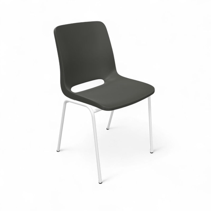 Image of Chair Profim Ana 4340 Anthracite/White without armrests, New - Perfect for comfortable sitting