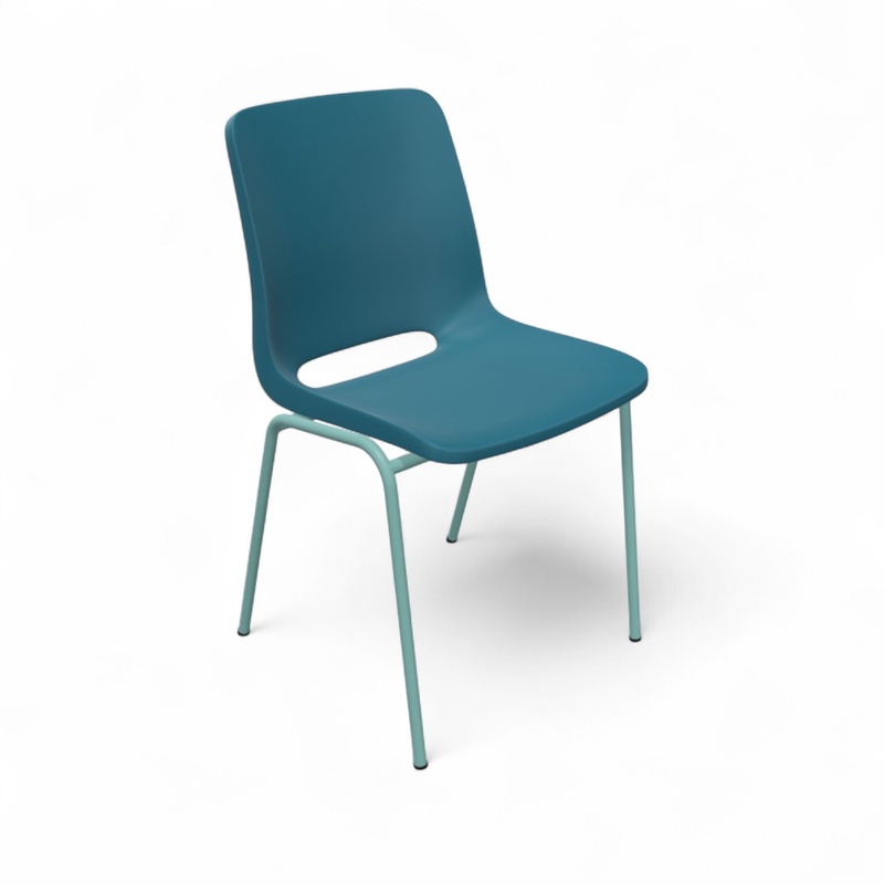 Image of Chair Profim Ana 4340 Blue/Green without armrests, New - Perfect for comfortable sitting