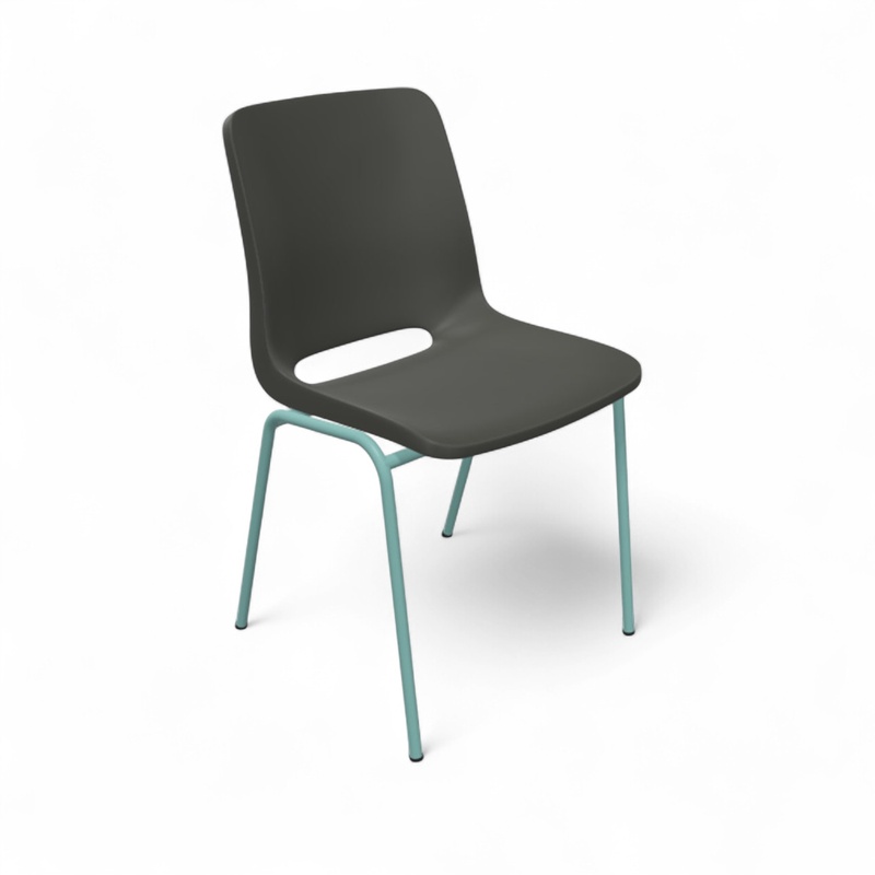 Image of Chair Profim Ana 4340 Anthracite/Green without armrests, New - Perfect for comfortable sitting