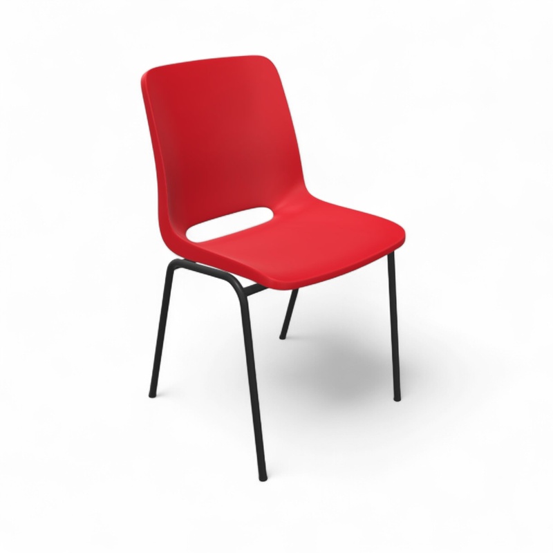 Image of Chair Profim Ana 4340 Red/Black without armrests, New - Perfect for comfortable sitting