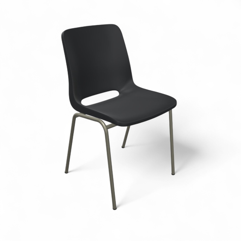 Image of Chair Profim Ana 4340 Black/Steel gray without armrests, New - Perfect for comfortable sitting