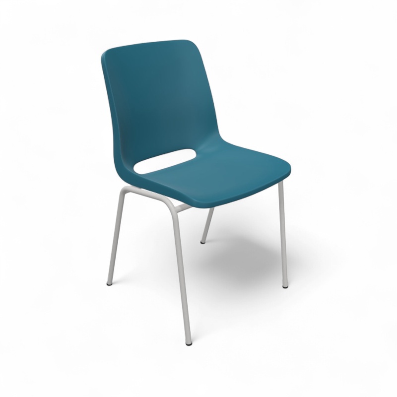 Image of Chair Profim Ana 4340 Blue/Grey without armrests, New - Perfect for comfortable sitting