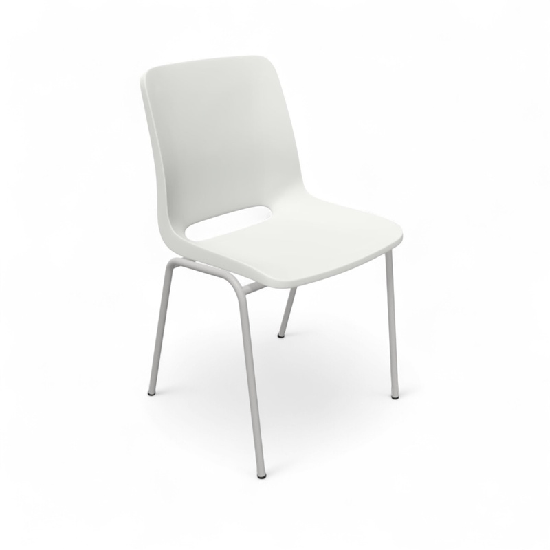 Image of Chair Profim Ana 4340 White/Grey without armrests, New - Perfect for comfortable sitting