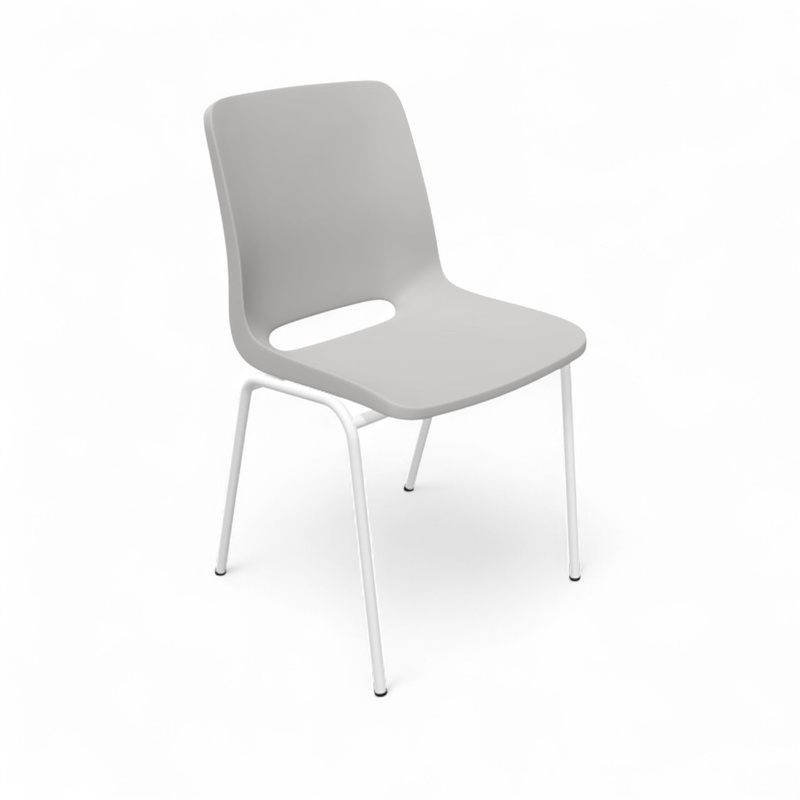 Image of Chair Profim Ana 4340 Gray/White without armrests, New - Perfect for comfortable sitting