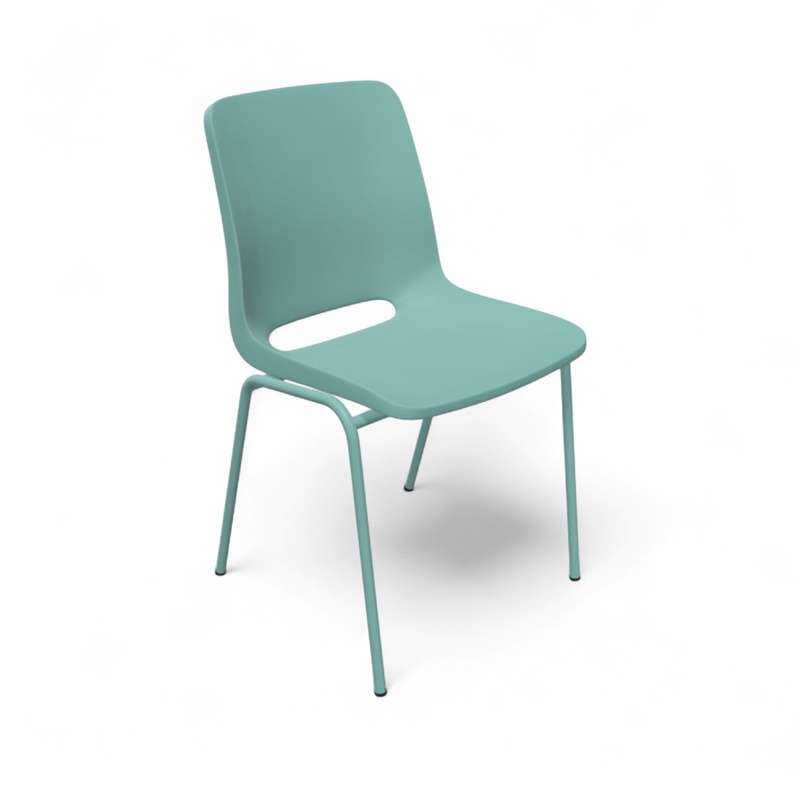Image of Chair Profim Ana 4340 Green/Green without armrests, New - Perfect for comfortable sitting