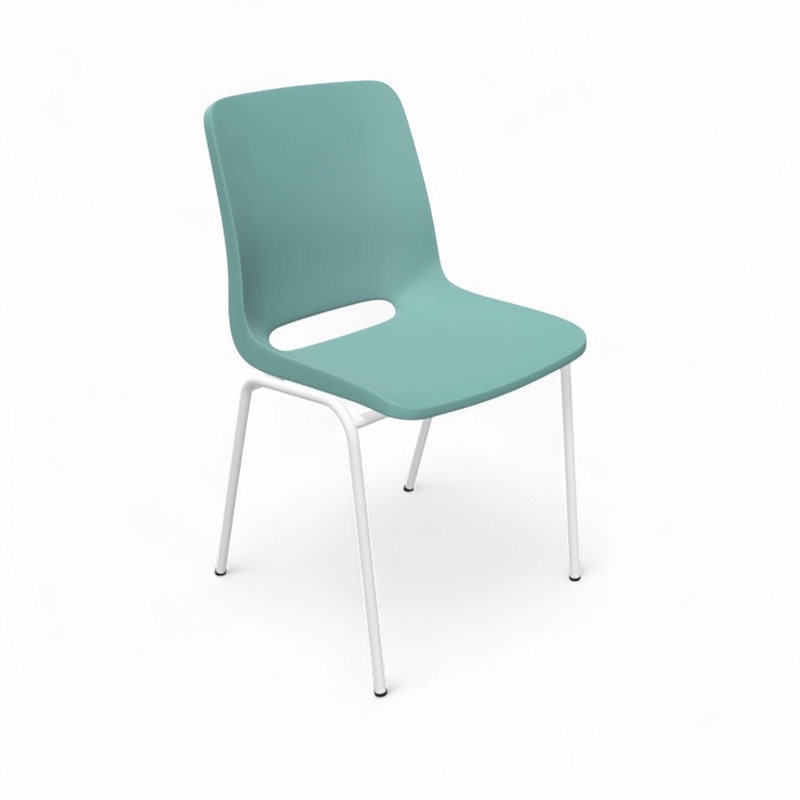 Image of Chair Profim Ana 4340 Green/White without armrests, New - Perfect for comfortable sitting
