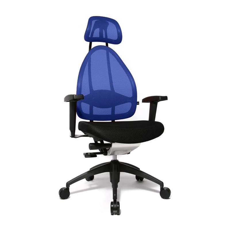 Image of Office chair Topstar Open Art 2010 with 2D armrests, Blue/Black, New, Ergonomic chair - ideal for flexible working