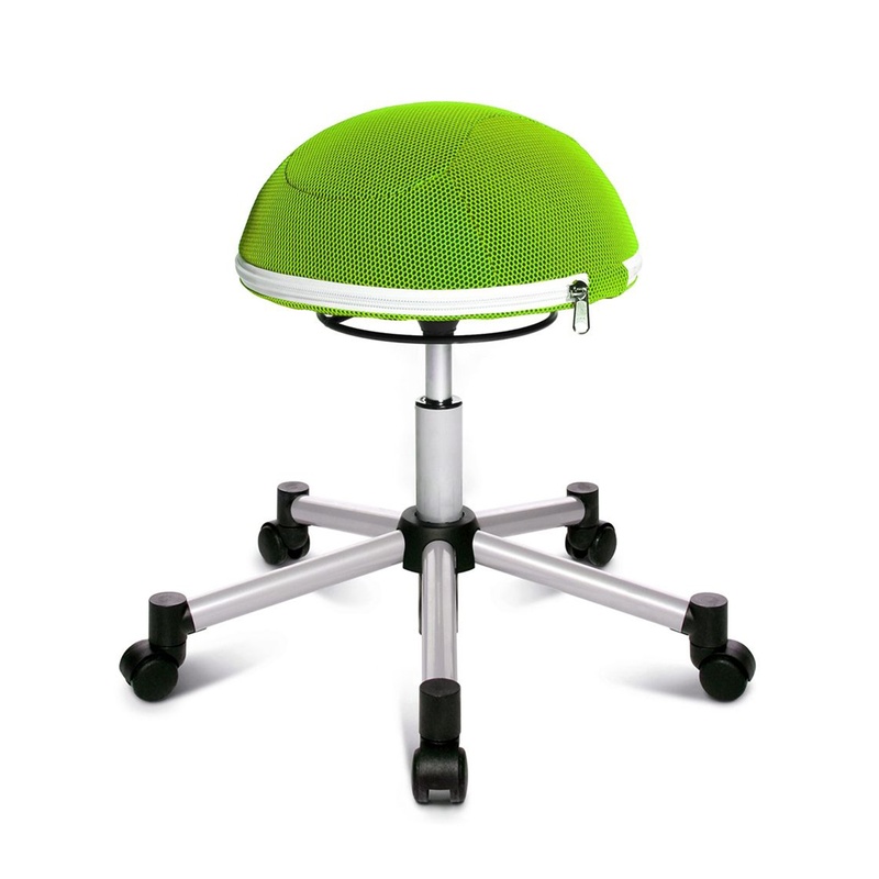 Image of Office stool Topstar Sitness Half Ball Green/Silver gray, New, Dynamic sitting - ideal for healthy sitting