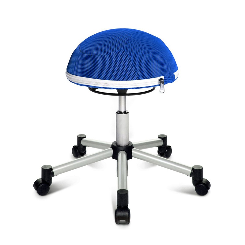 Image of Office stool Topstar Sitness Half Ball Blue/Silver gray, New, Dynamic sitting - ideal for healthy sitting