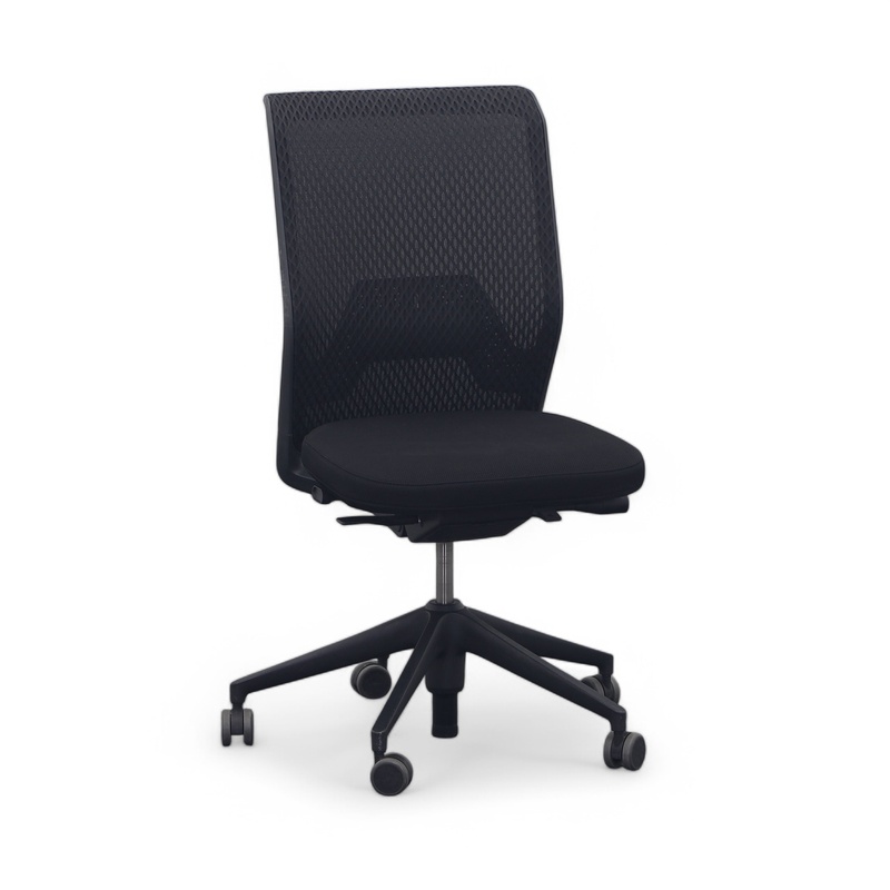 Image of Vitra ID Mesh office swivel chair without armrests, Black, Normal used, Ergonomic chair - ideal for flexible working