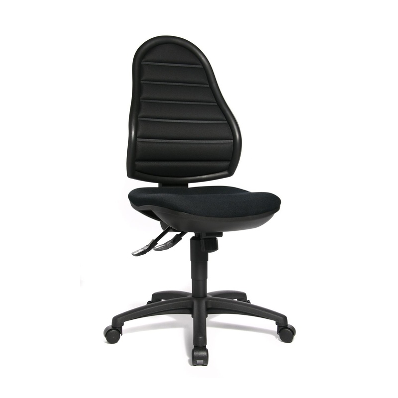 Image of Office chair Topstar Flex Point SY without armrests, Black/Black, New, Ergonomic chair - ideal for flexible working