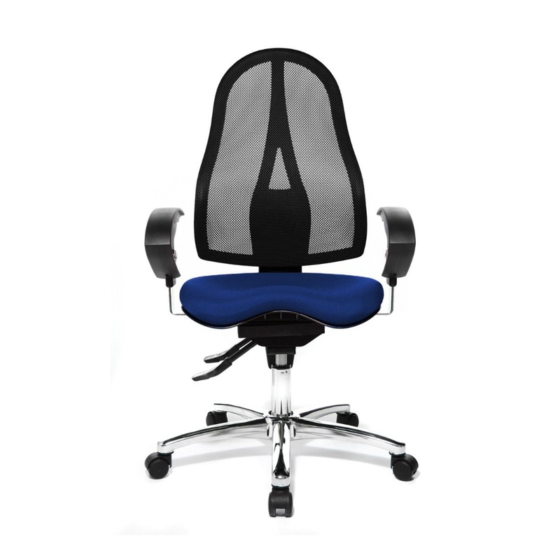 Image of Topstar Sitness 15 office swivel chair with 1D armrests, Blue, New, Ergonomic chair - ideal for flexible working