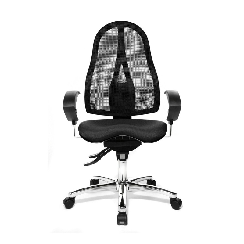 Topstar Sitness 15 office swivel chair with 1D armrests, Black, New, Ergonomic chair - ideal for flexible working