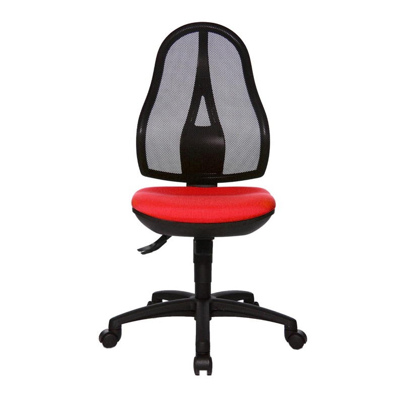 Image of Topstar Open Point SY office swivel chair without armrests, Red, New, Ergonomic chair - ideal for flexible working