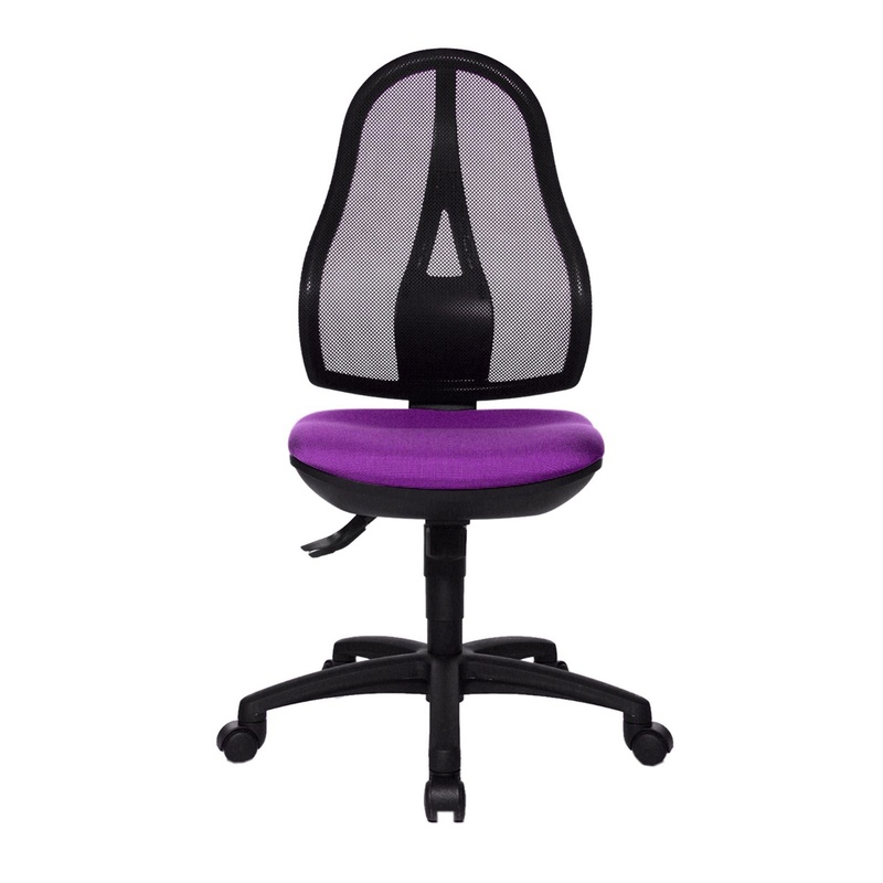 Image of Topstar Open Point SY office swivel chair without armrests, Purple, New, Ergonomic chair - ideal for flexible working