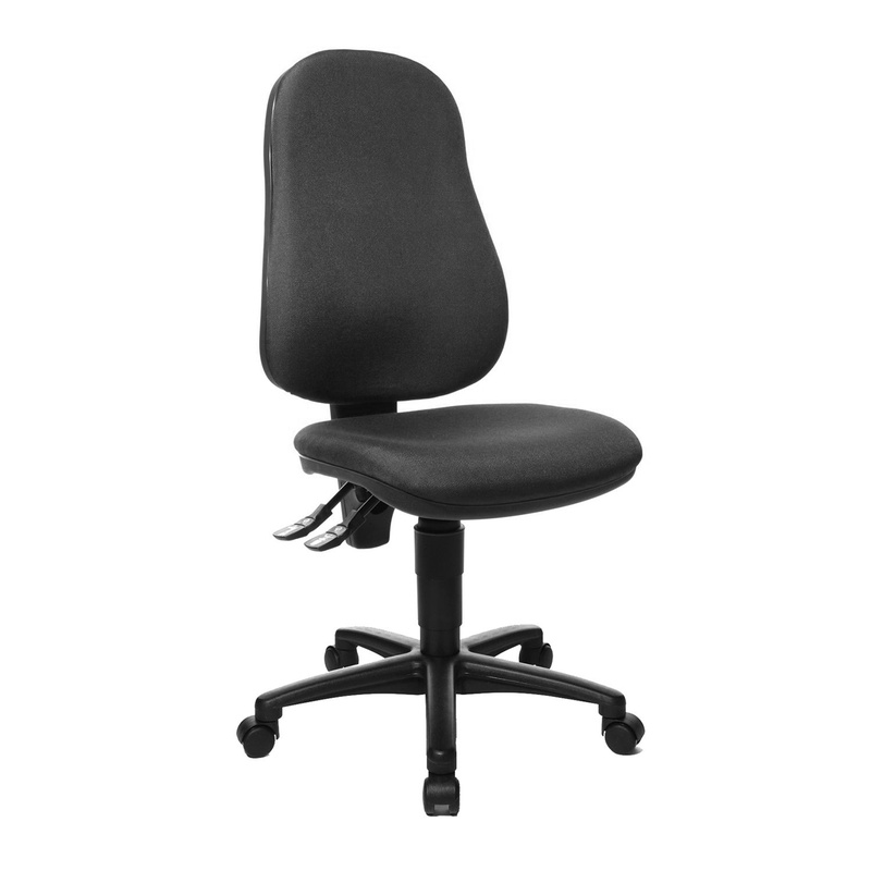 Image of Office chair Topstar Point 60 without armrests, Black/Black, New, Ergonomic chair - ideal for flexible working