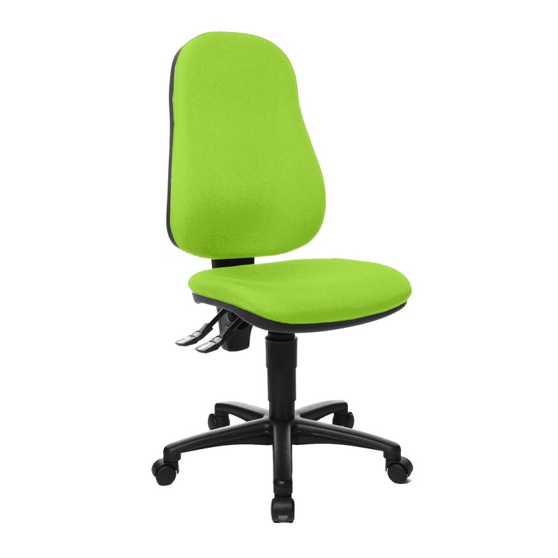 Image of Office chair Topstar Point 60 without armrests, Green/Black, New, Ergonomic chair - ideal for flexible working