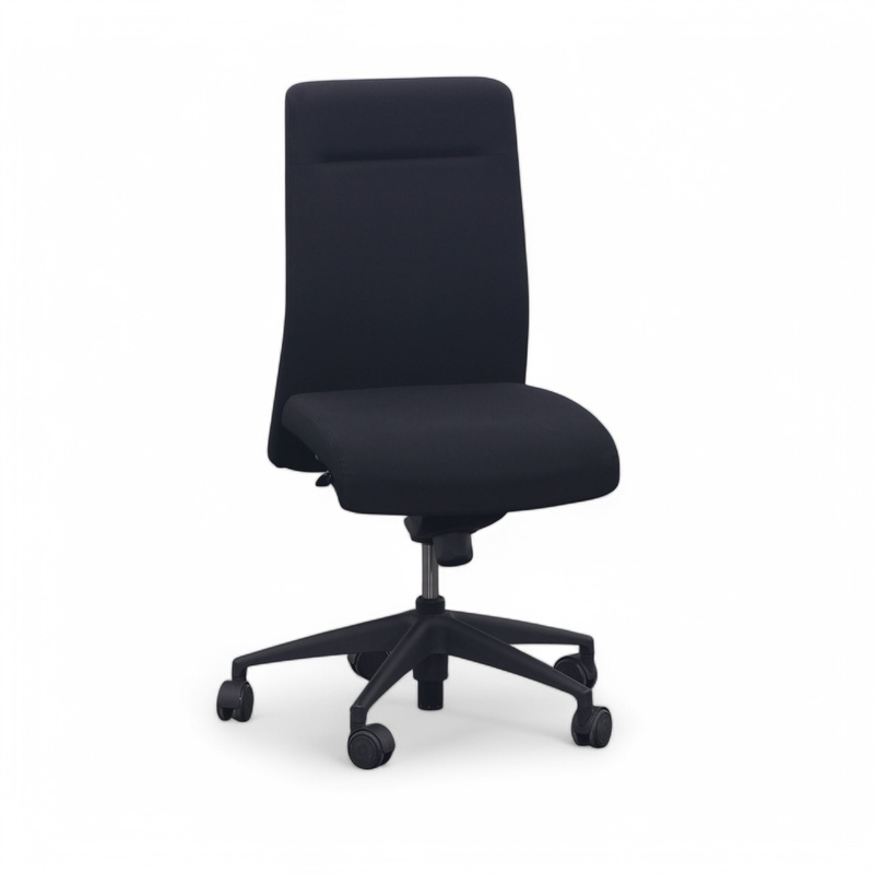 Image of Office swivel chair Girsberger Presto without armrests, Black/Black, Good, Ergonomic chair - ideal for flexible working