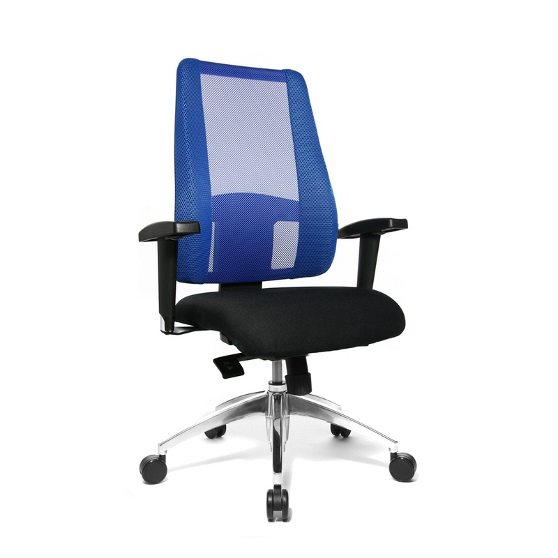 Image of Office swivel chair Topstar Lady Sitness Deluxe with 2D armrests, Blue, New, Ergonomic chair - ideal for flexible working