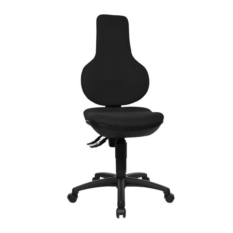 Image of Office chair Topstar Ergo Point P without armrests, Black/Black, New, Ergonomic chair - ideal for flexible working