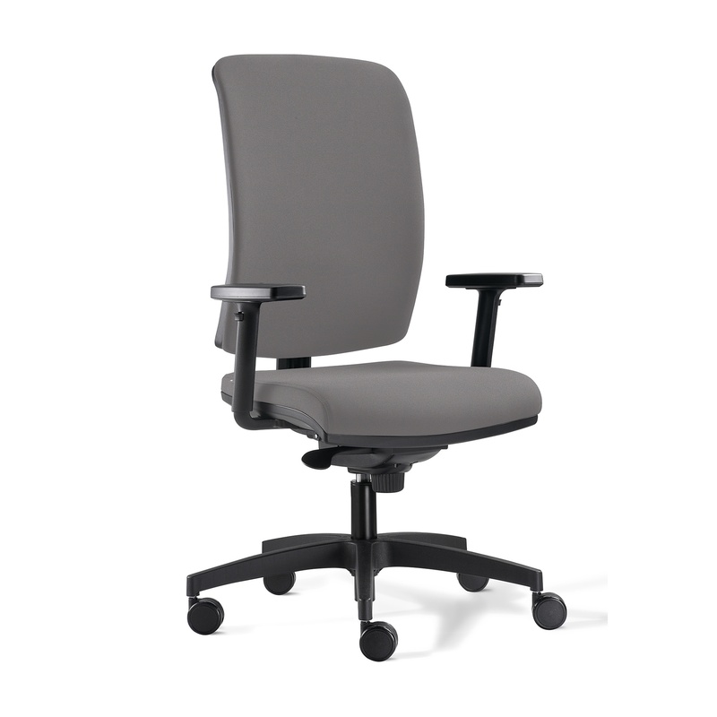 Image of Office chair Milani Cometa with 1D armrests, Gray/Black, New, Ergonomic chair - ideal for flexible working