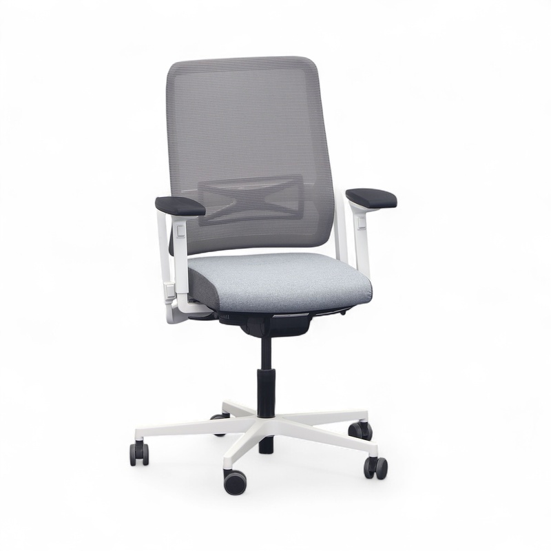 Image of Office chair Sitag SitagXilium Mesh with 4D armrests, Gray/White, Good, Ergonomic chair - ideal for flexible working