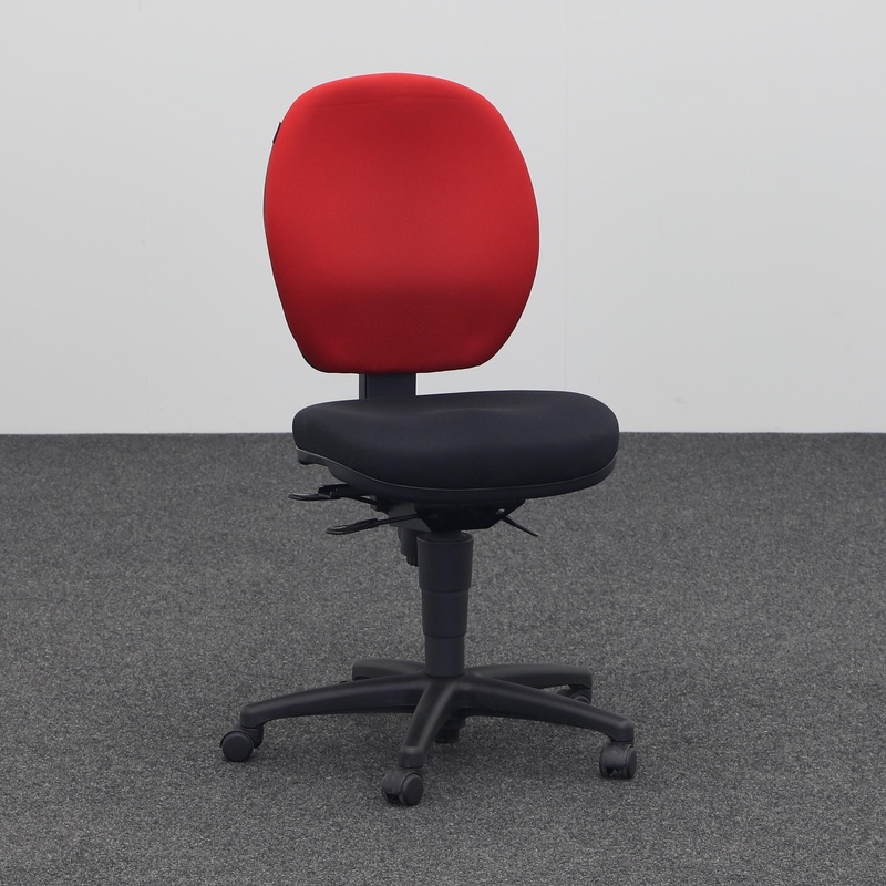 Image of Tergon T4 office swivel chair without armrests, Black, Normal used, Ergonomic chair - ideal for flexible working
