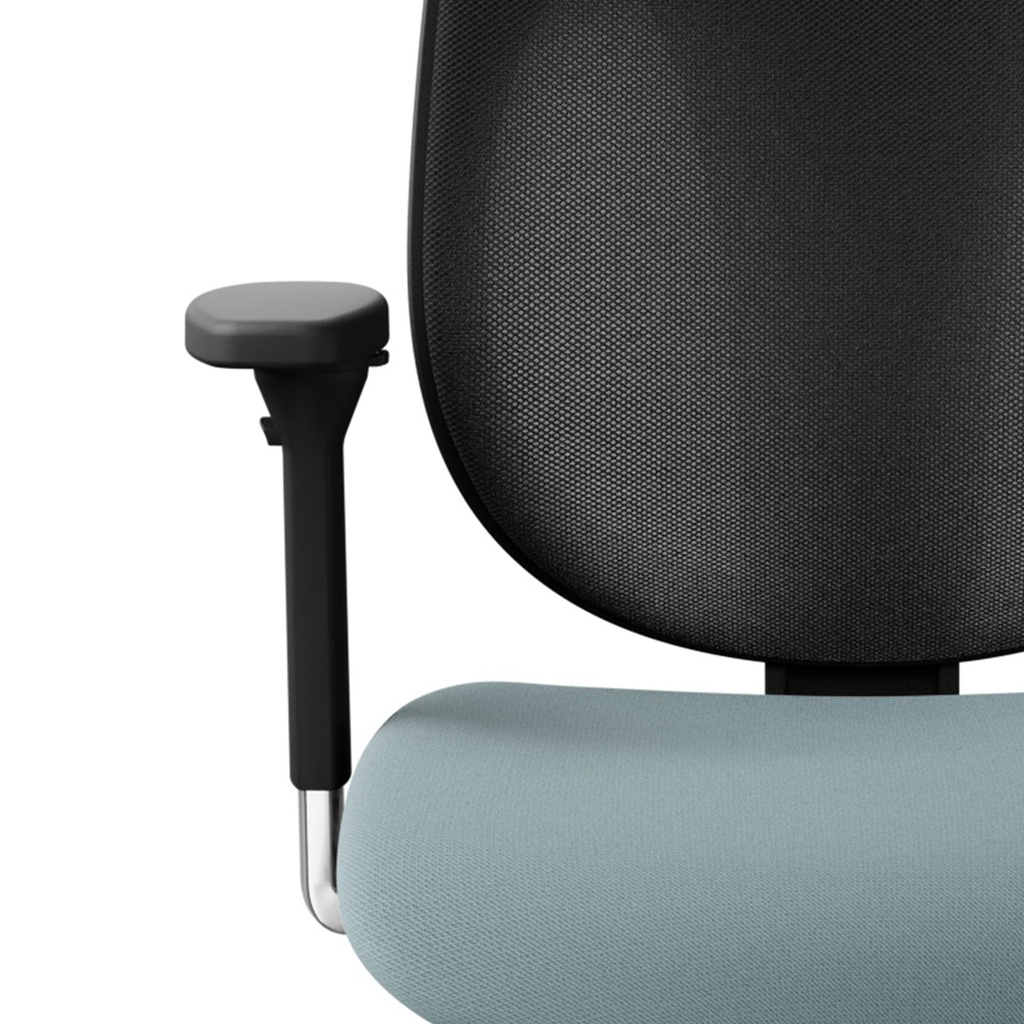 Giroflex 353 Chair with Mesh or Fabric Backrest, Light Blue