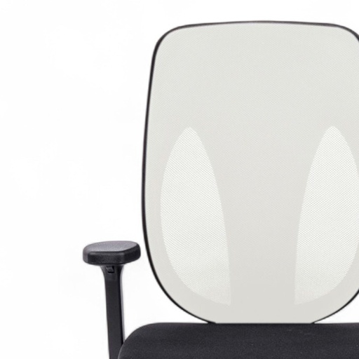 Bürostuhl Giroflex 353 Weiss mit 2D-Armlehnen und Kopfstütze