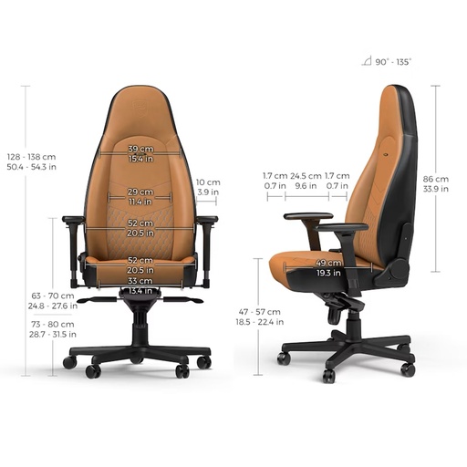 Echtleder Gaming Stuhl Noblechairs ICON