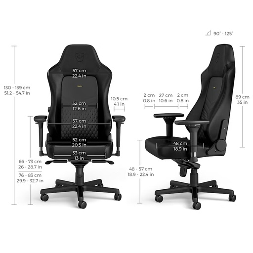 Echtleder Gaming Stuhl Noblechairs HERO