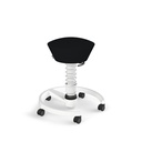 Sgabello da ufficio Aeris Swopper (Nero, Nuovo, Bianco, Rotella per pavimenti duri)