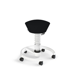 Sgabello da ufficio Aeris Swopper (Nero, Nuovo, Bianco, Rotella per pavimenti duri)