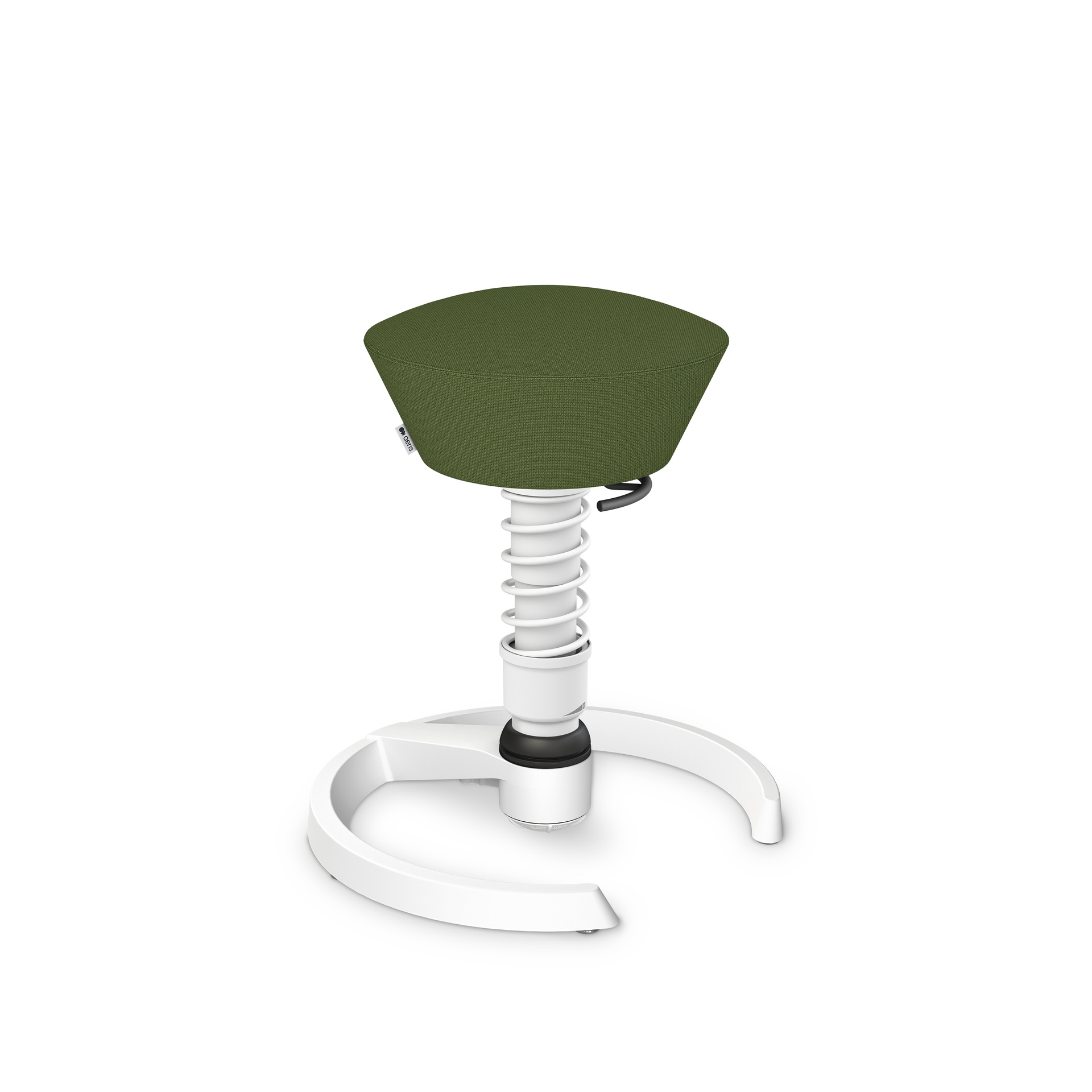Image of Bürohocker Aeris Swopper Grün/Weiss, Kunststoffgleiter, Dynamisches Sitzen - optimal für gesundes Sitzen