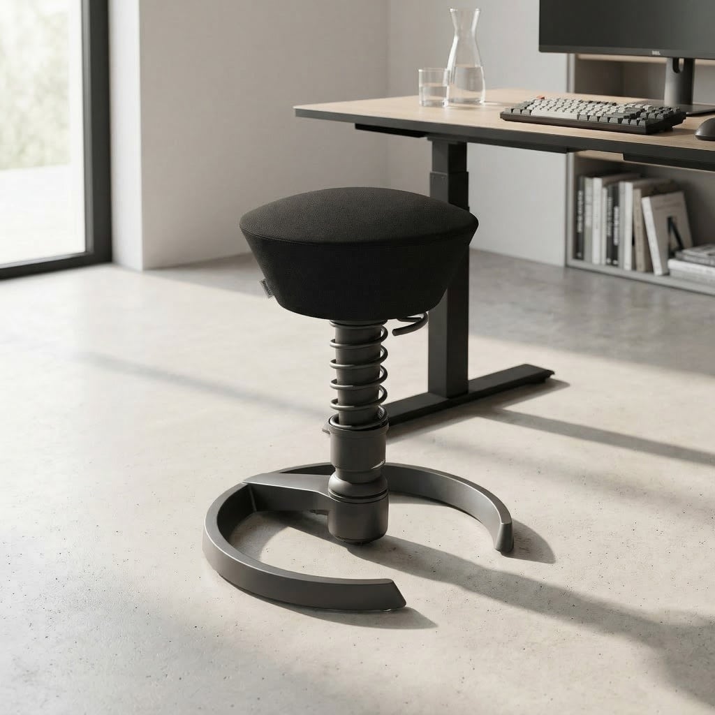 Sgabello da ufficio Aeris Swopper (Nero, Nuovo, Nero, Alianti in plastica)